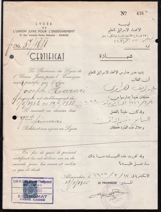 Школьное свидетельство 1955 года напрямую показывает образовательный документ с отметками и реквизитами